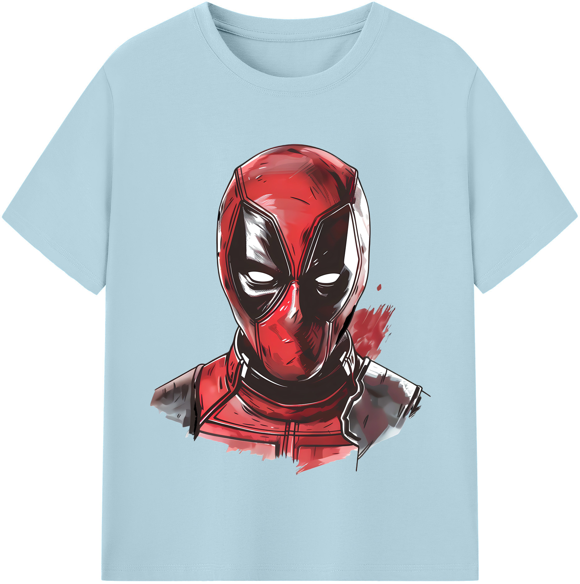（画像用） Deadpool デッドプール 綿100％半袖Tシャツ（フロントプリント）